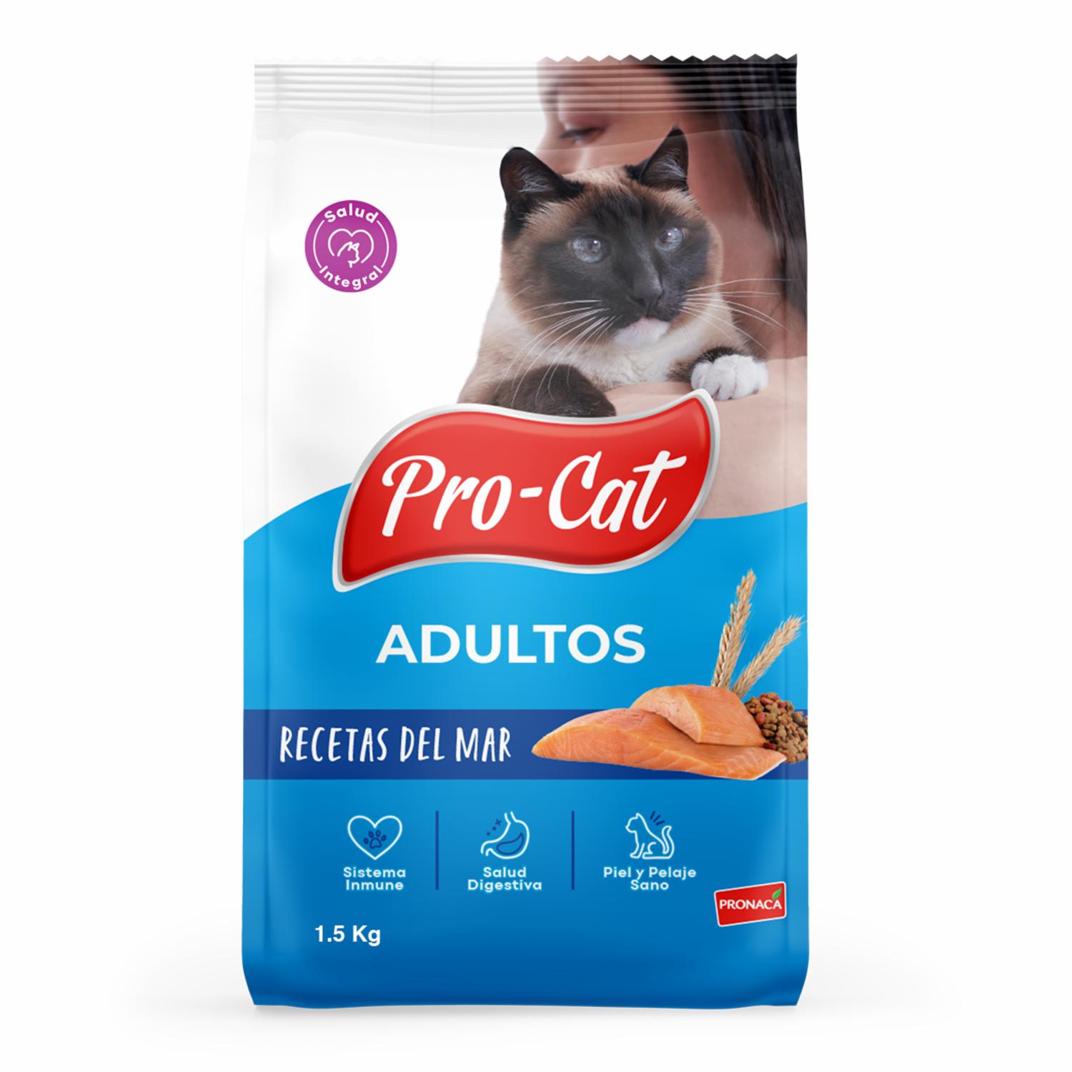 Alimento Para Gatos Adultos Recetas Del Mar PRO-CAT 1,5 KG