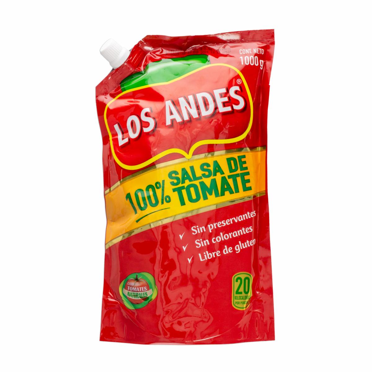 Salsa De Tomate Econopack. LOS ANDES 1000 G