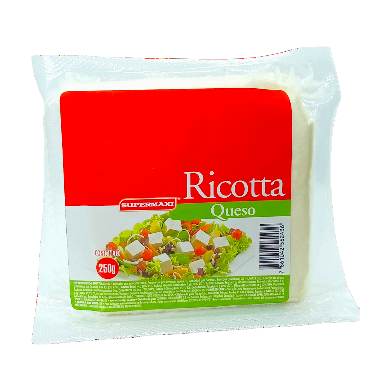 Queso Ricotta SUPERMAXI 250 G