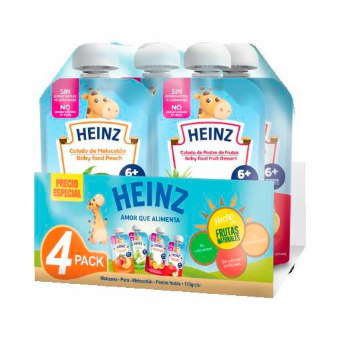 Compotas De Frutas Pack Ahorro HEINZ 4 u