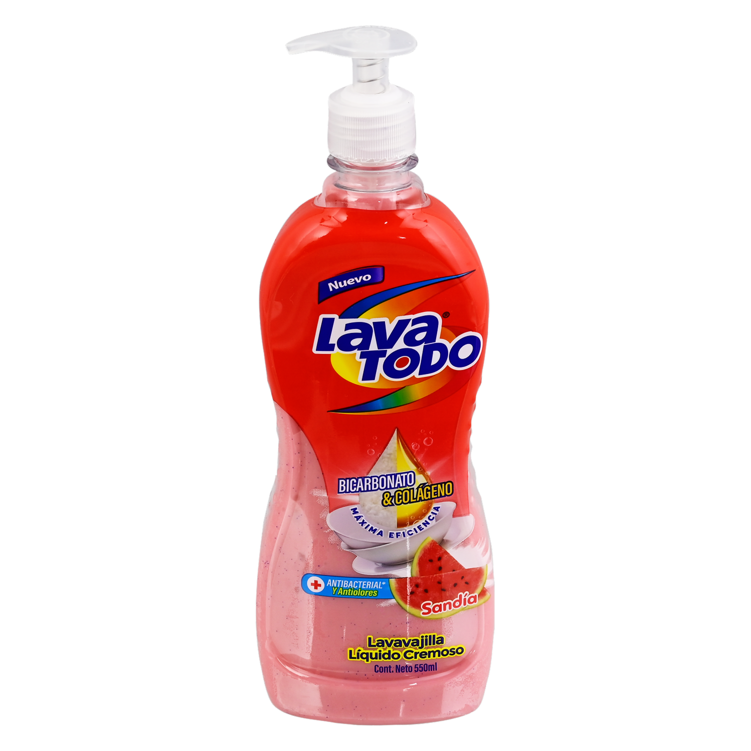 Lavavajillas Líquido Brillex Líquido Botella Sandia LAVATODO 550 Ml