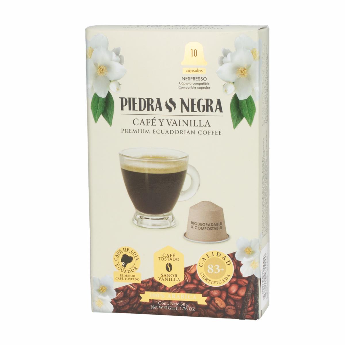 Café En Cápsulas Vainilla PIEDRA NEGRA 50 G