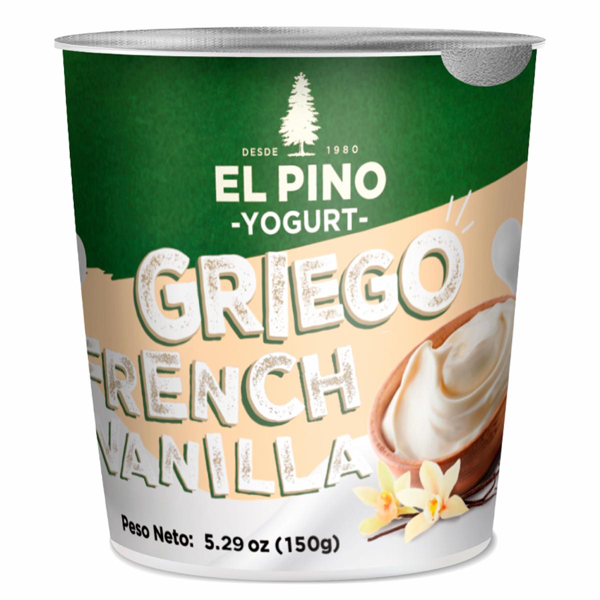 Yogurt Griego Semidescremado Vainilla Francesa EL PINO 150 G