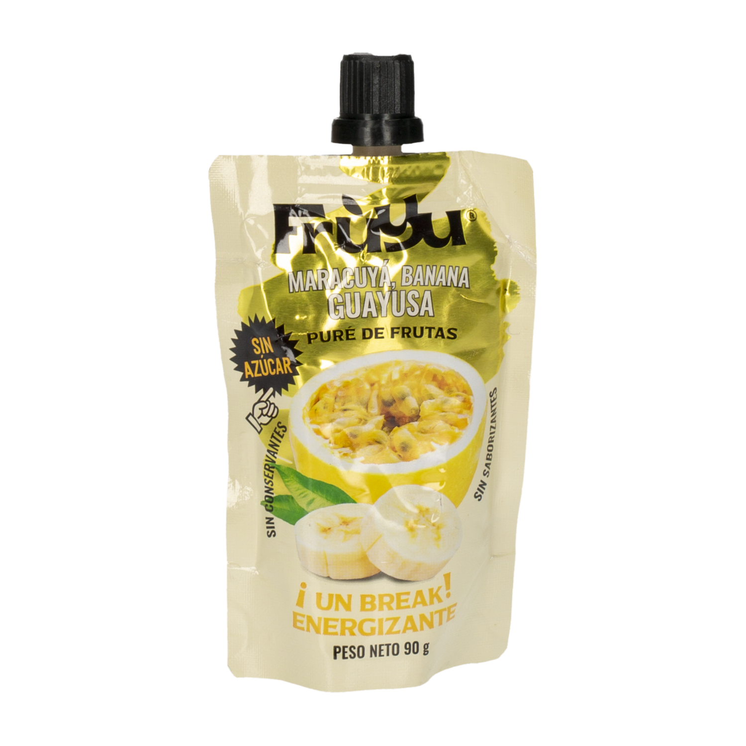 Pure De Maracuya Banana Y Guayusa FRÚYU 90 g