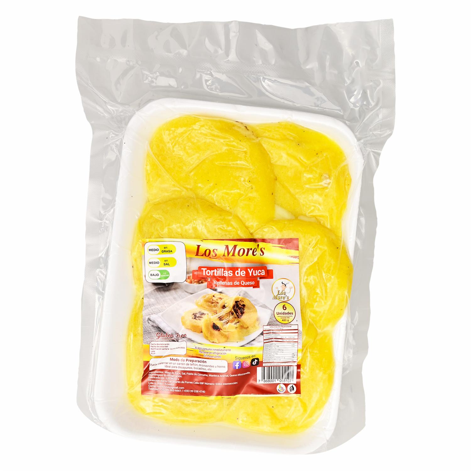 Tortillas Yuca Con Queso DELICIAS DEL MORE 480 G