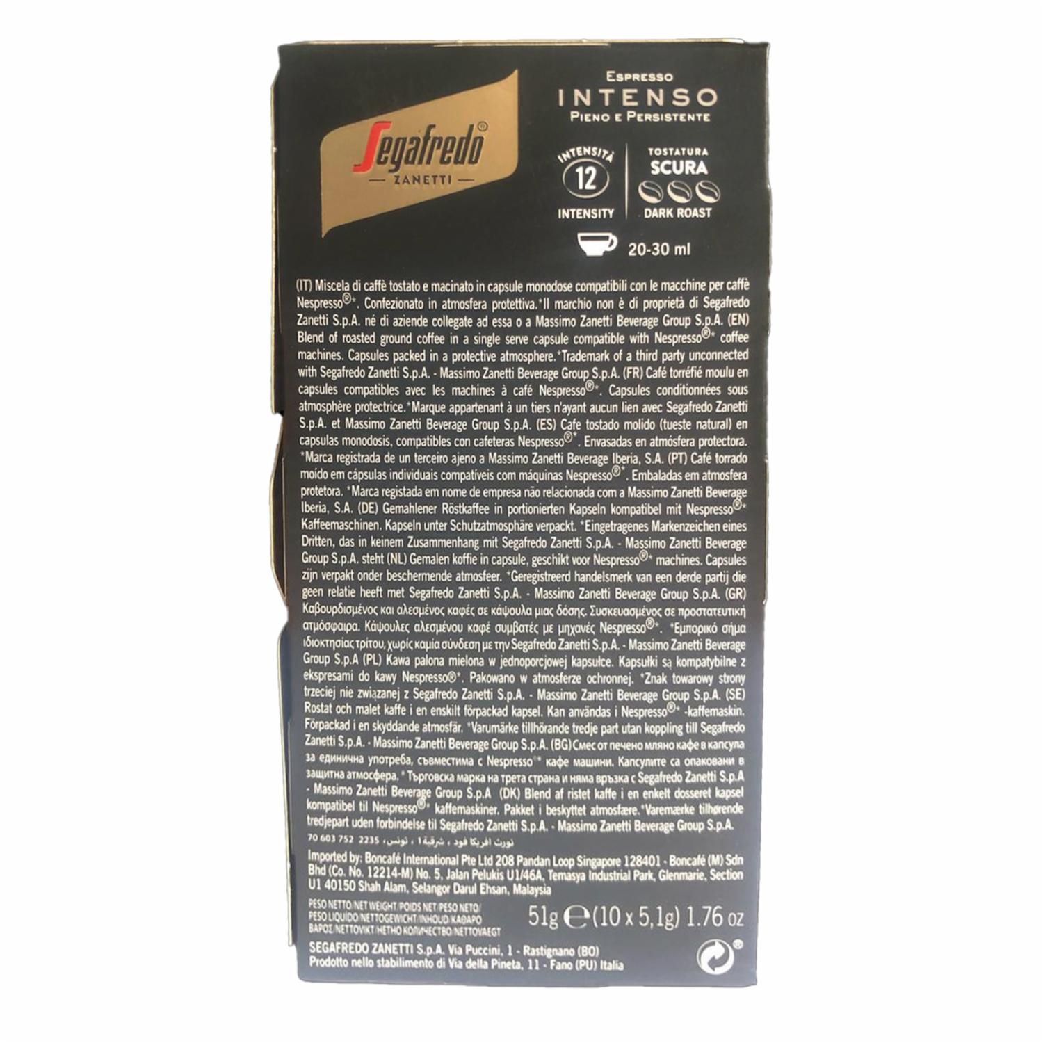 Café En Cápsulas Sabor Intenso SEGAFREDO 51 G - Imagen 3