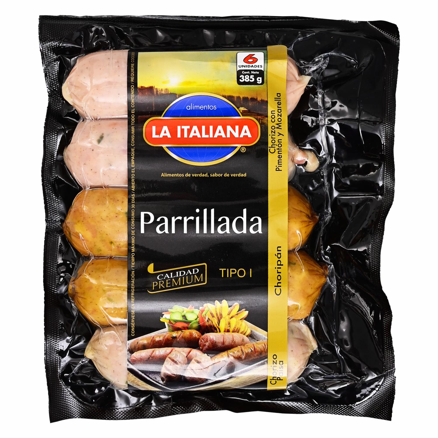 Parrillada Empacada LA ITALIANA 385 G