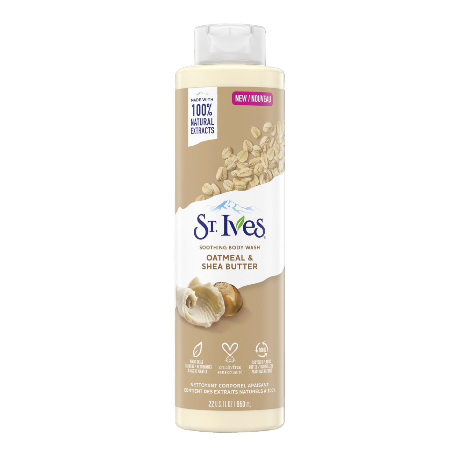 Jabón De Ducha Avena Y Manteca De Karité ST. IVES 650 Ml