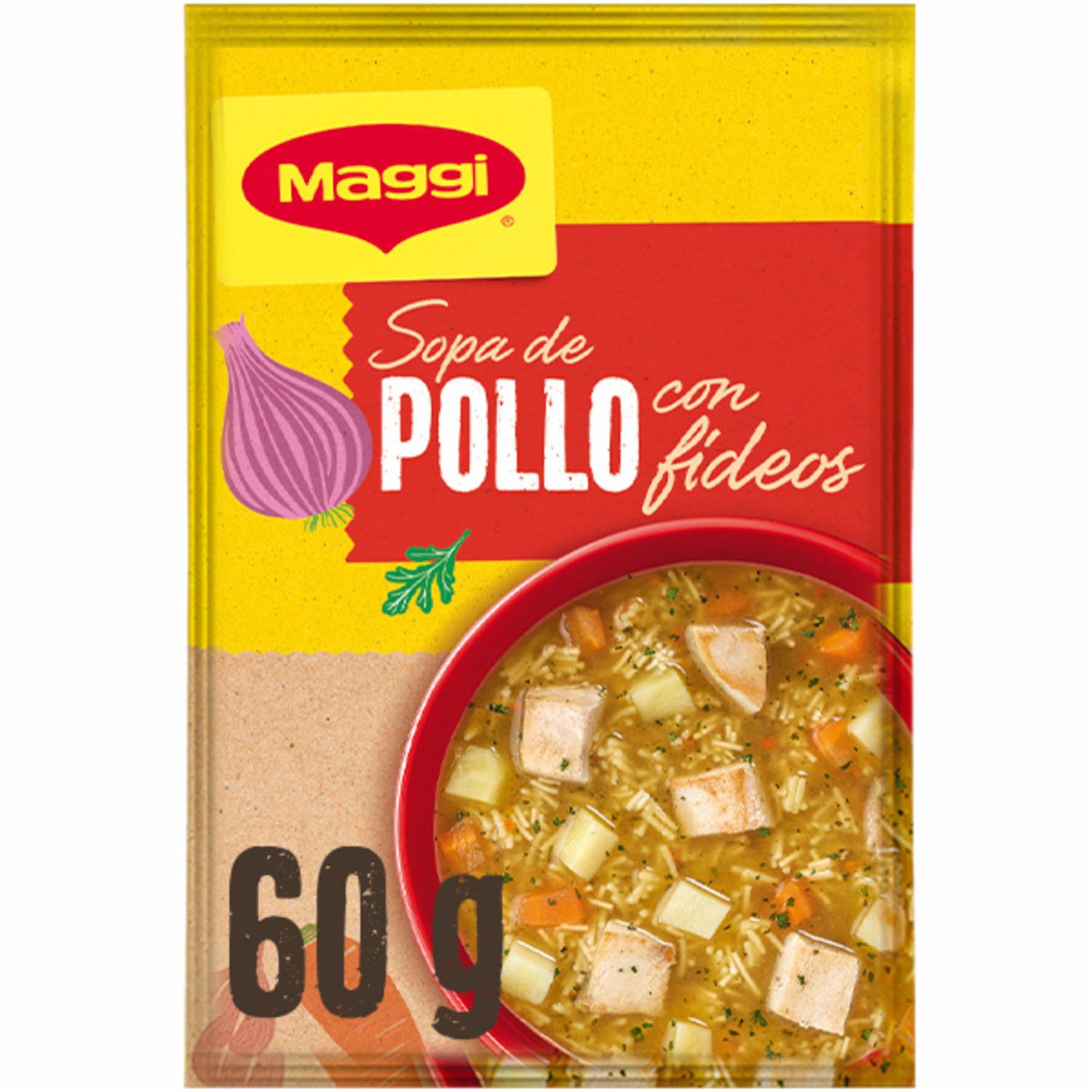 Sopa Instantánea De Pollo Con Fideos MAGGI 60 G