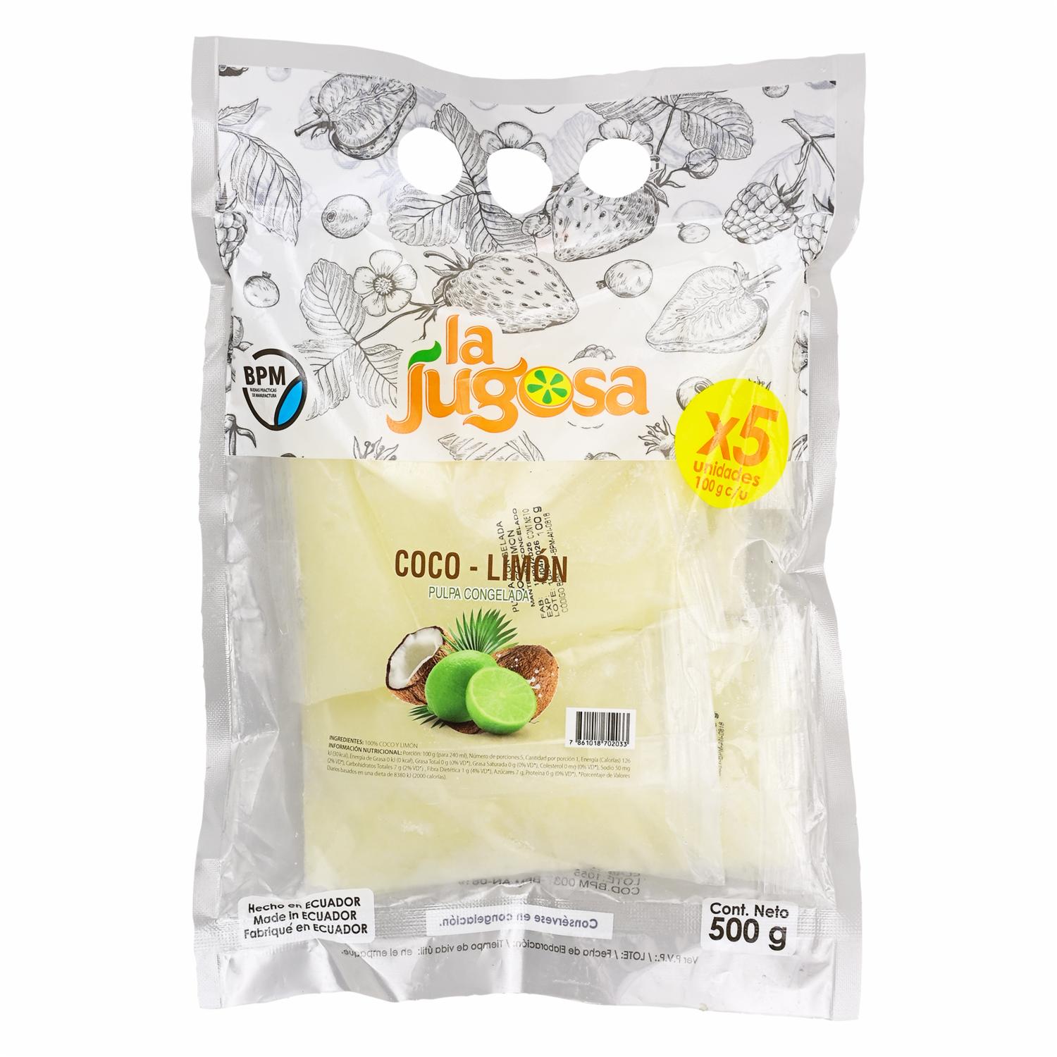 Pulpa De Coco Y Limón LA JUGOSA 500 g