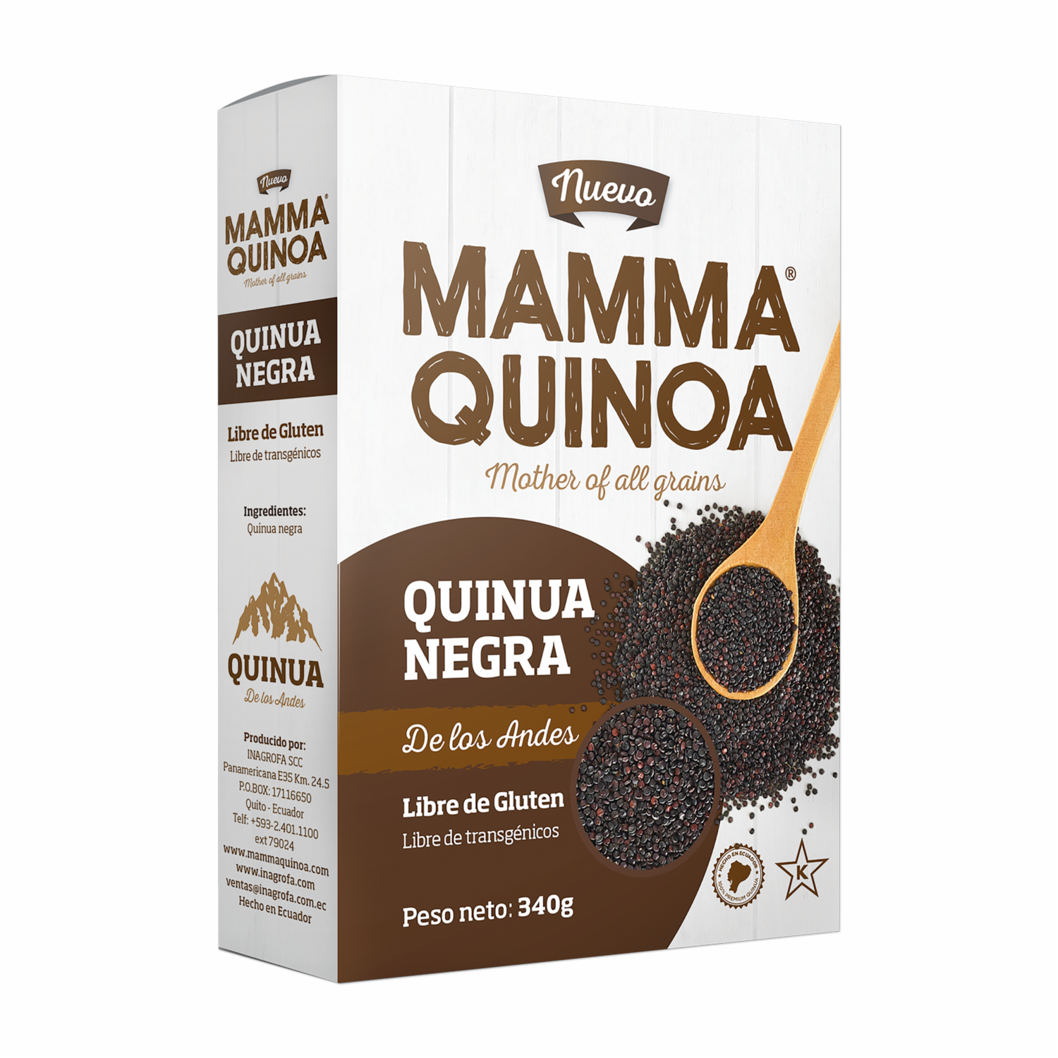 Quinua Negra Sin Gluten MAMMA QUINOA 340 G