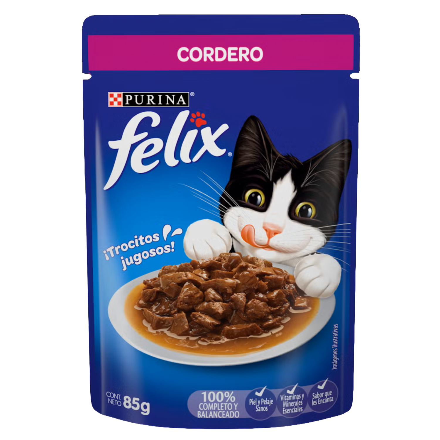 Alimento Para Gatos Clásico Cordero FELIX 85 G