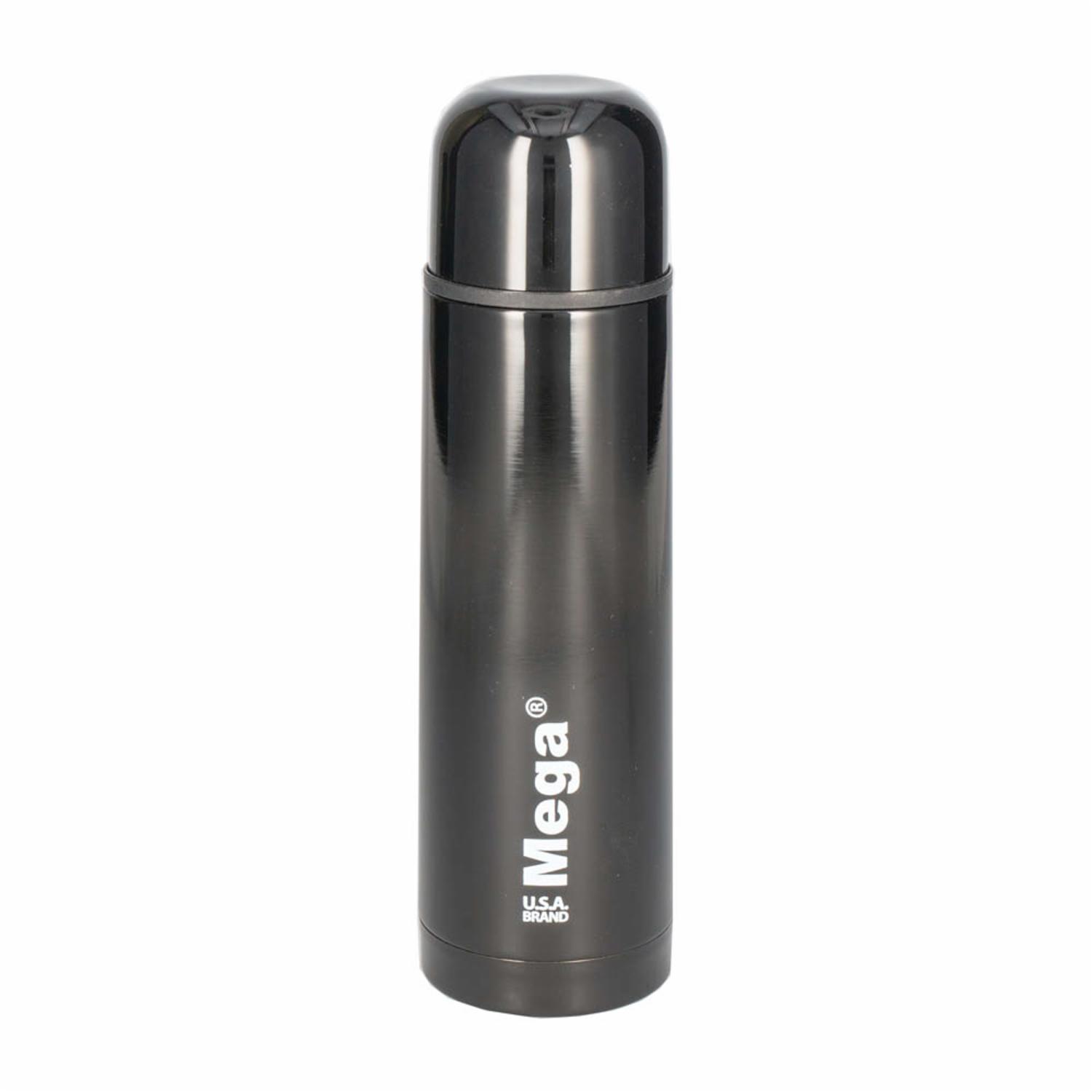 Termo Para Bebidas Metálico Color Negro MEGA Unidad