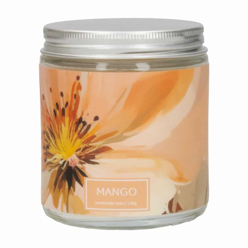 Vela Decorativa Pomo Vaso Fragancia Mango LAVEL Unidad