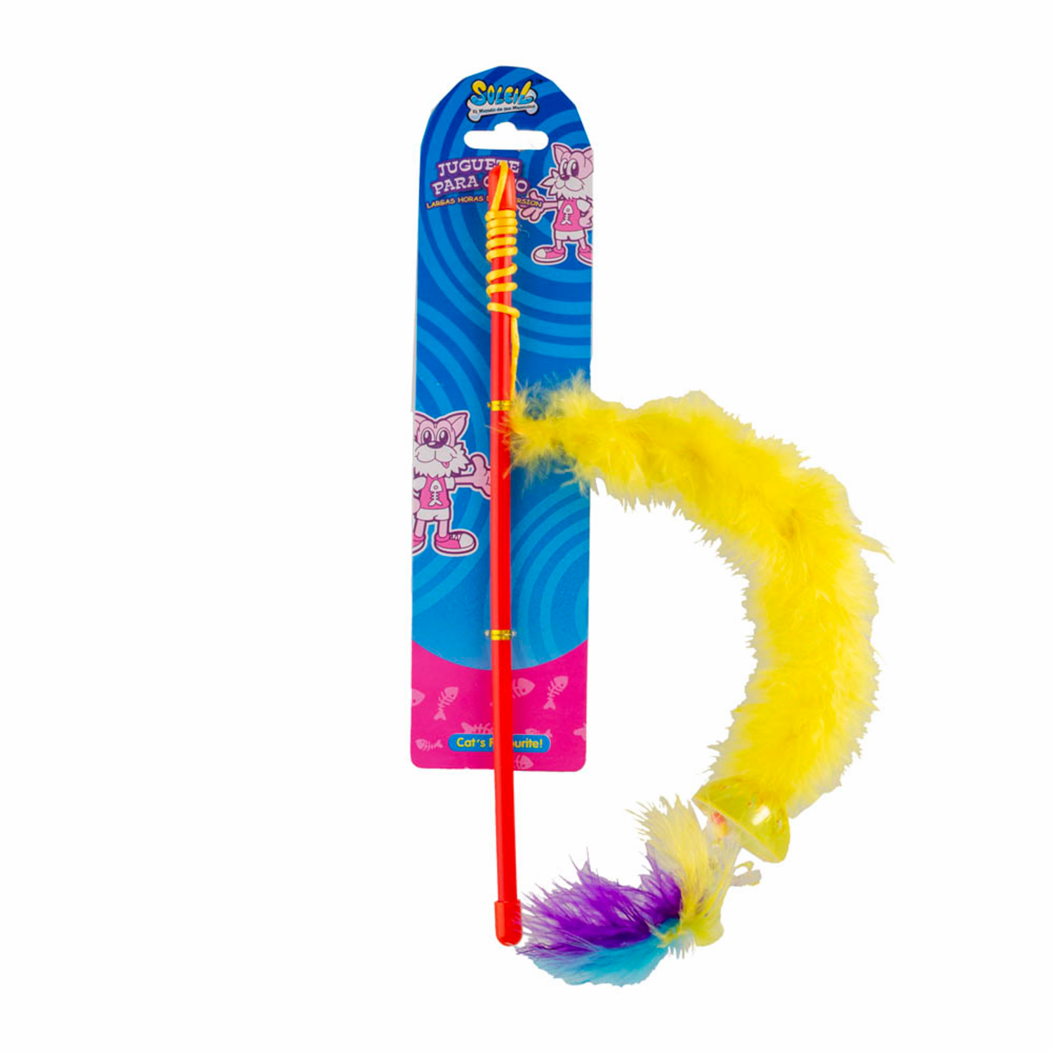 Juguete Pluma Con Bola SOLEIL Para Gato