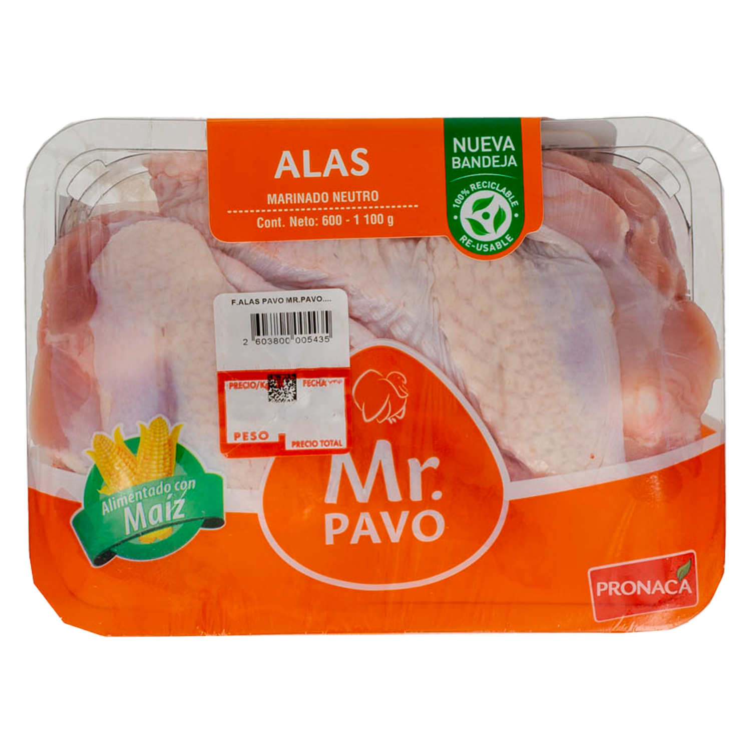 Alitas De Pavo Marinado Neutro MR. PAVO Al Peso