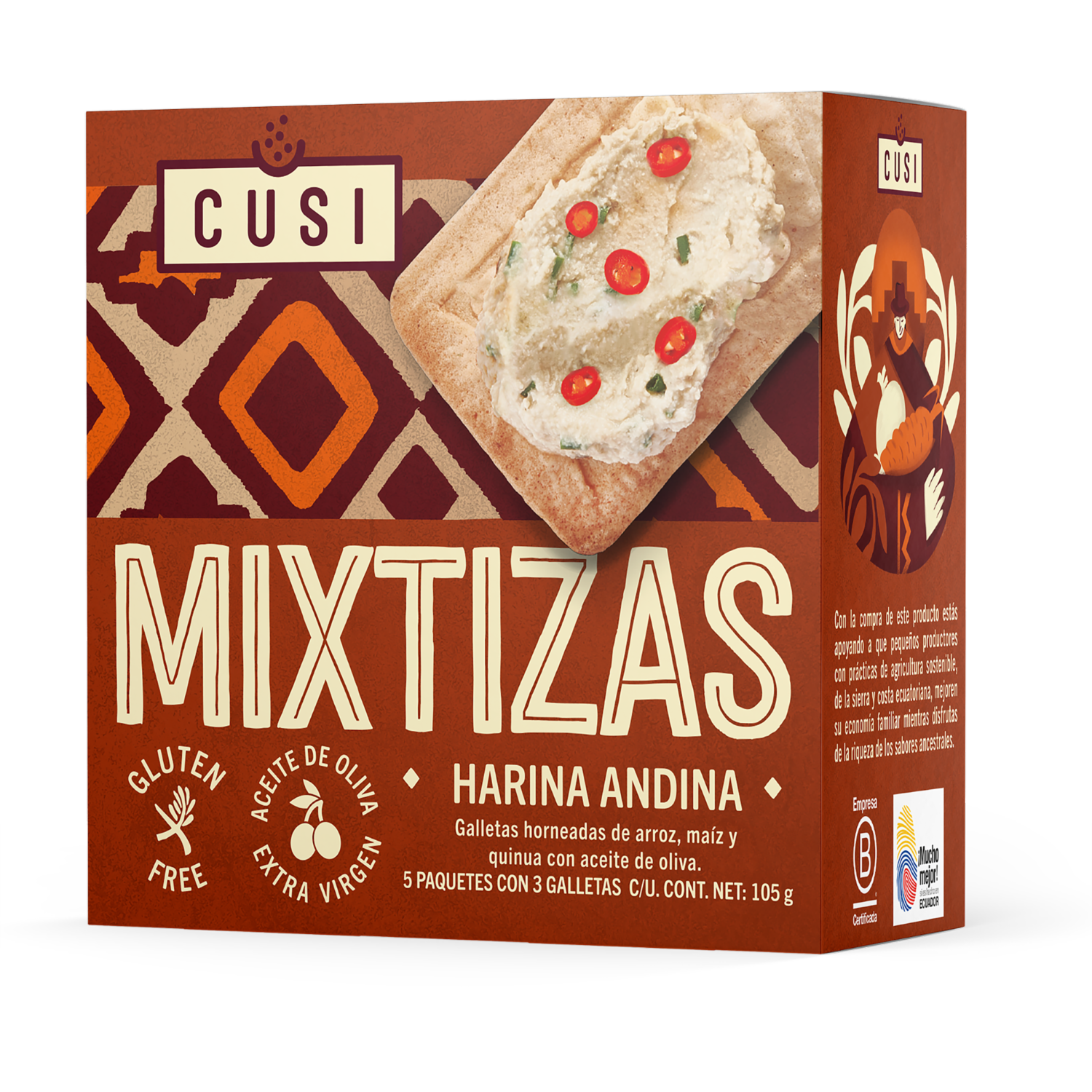 Galletas De Harina Andina Con Aceite De Oliva MIXTIZAS 105 G