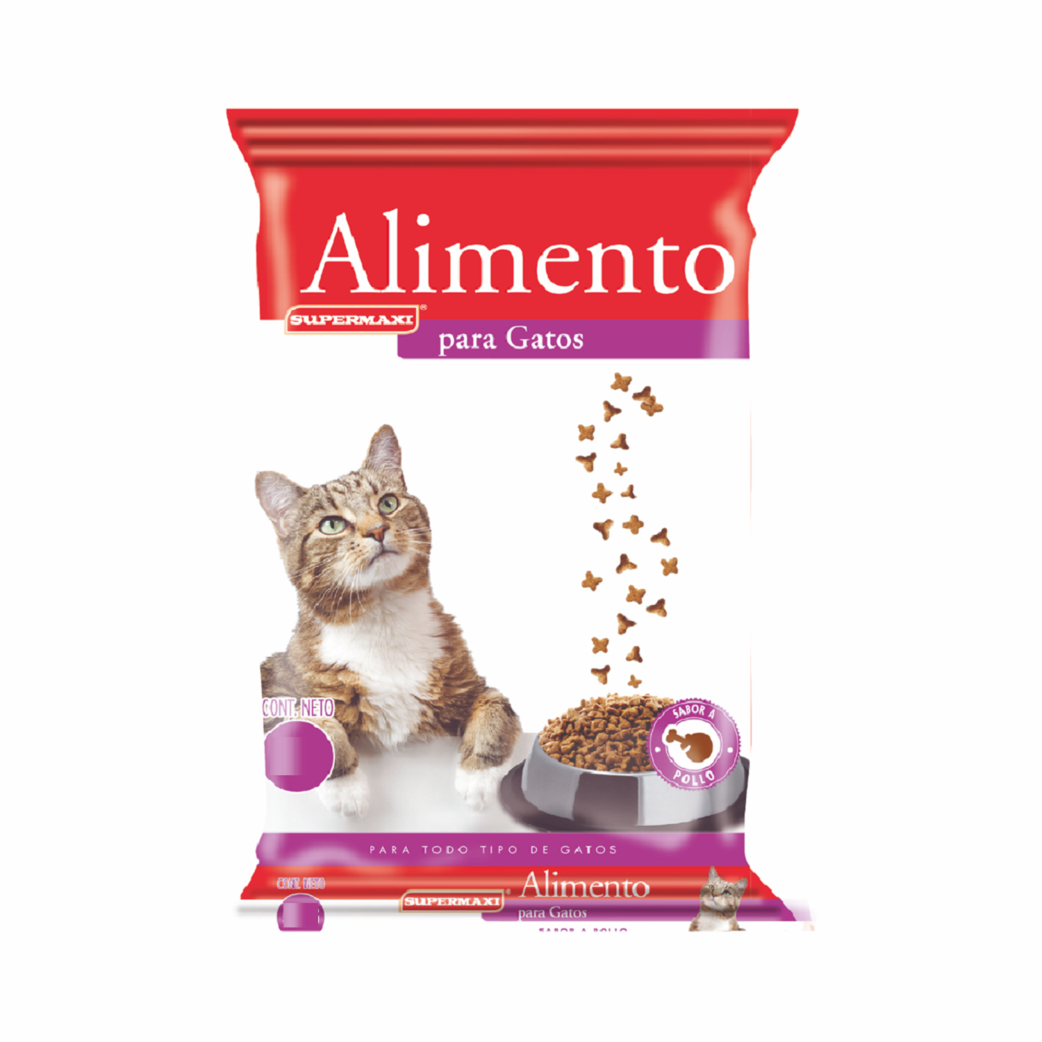 Alimento Para Gatos Y Gatitos Sabor A Pollo AKÍ Al Peso