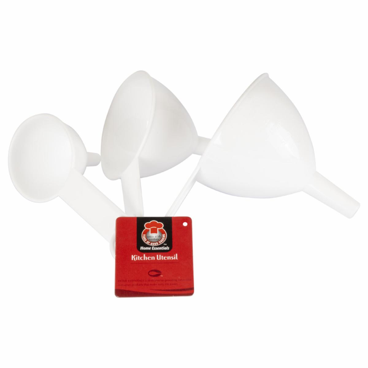 Embudos Plásticos HOME ESSENTIALS 3Piezas