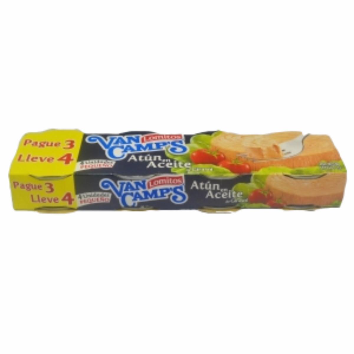 Atún En Aceite De Girasol + 1 Gratis Sin Gluten VAN CAMP´S Pack X 4 320 G
