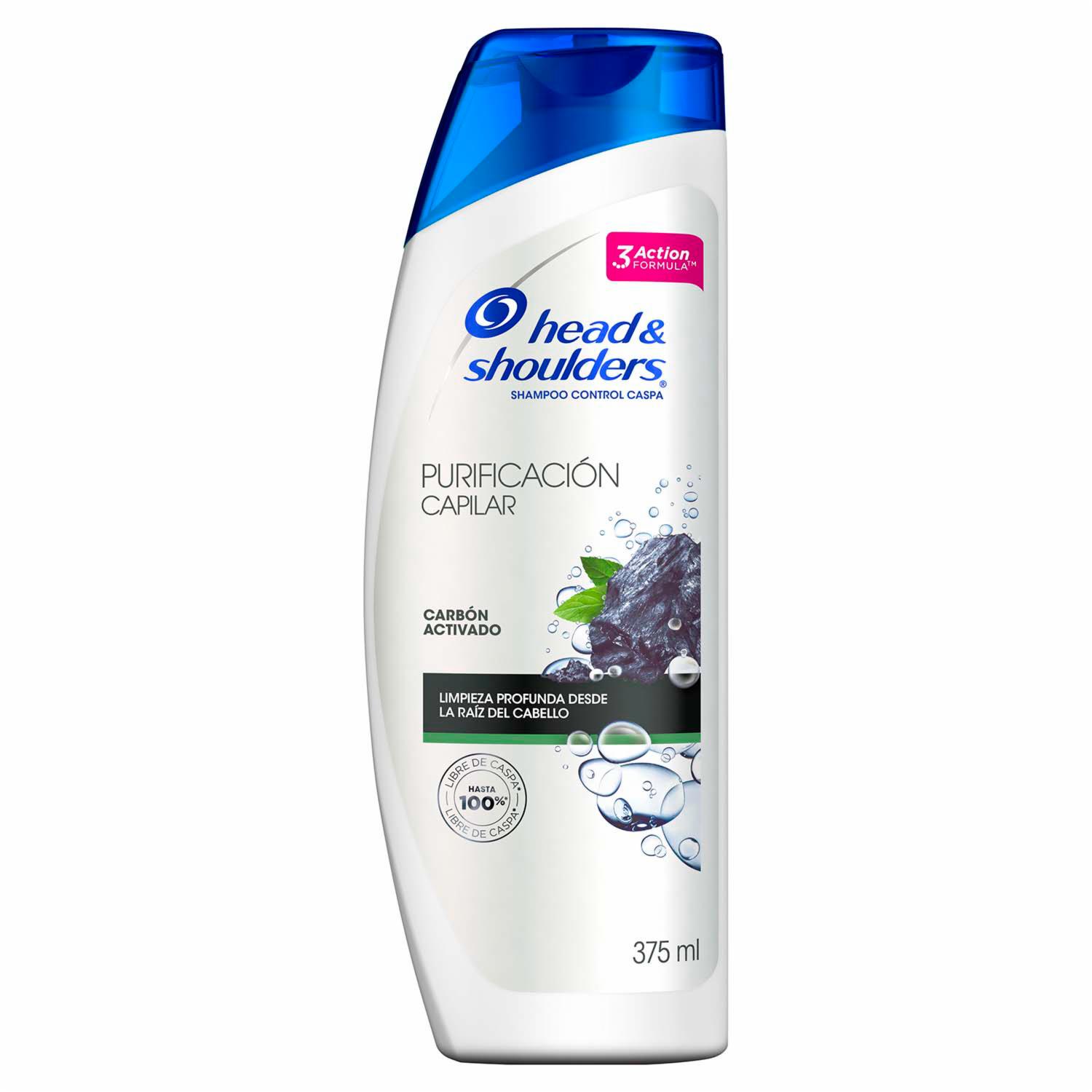 Shampoo De Cabello Carbón Activado HEAD & SHOULDERS 375 Ml
