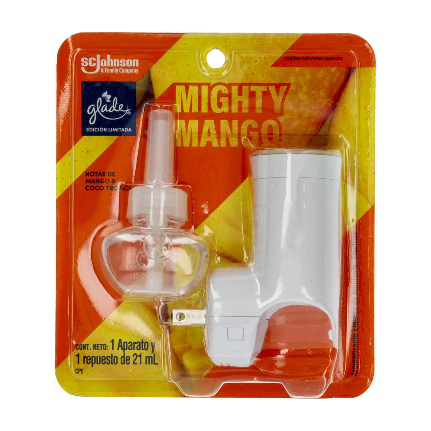 Repuesto Desodorante Ambiental Automático Aroma Mango GLADE 21 Ml