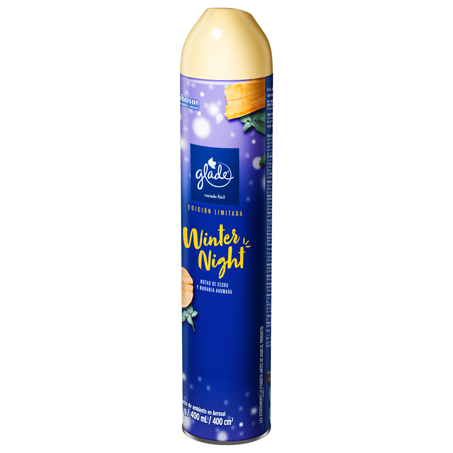 Aromatizante En Spray Con Notas De Cedro Y naranja Ahumada GLADE 400  Ml