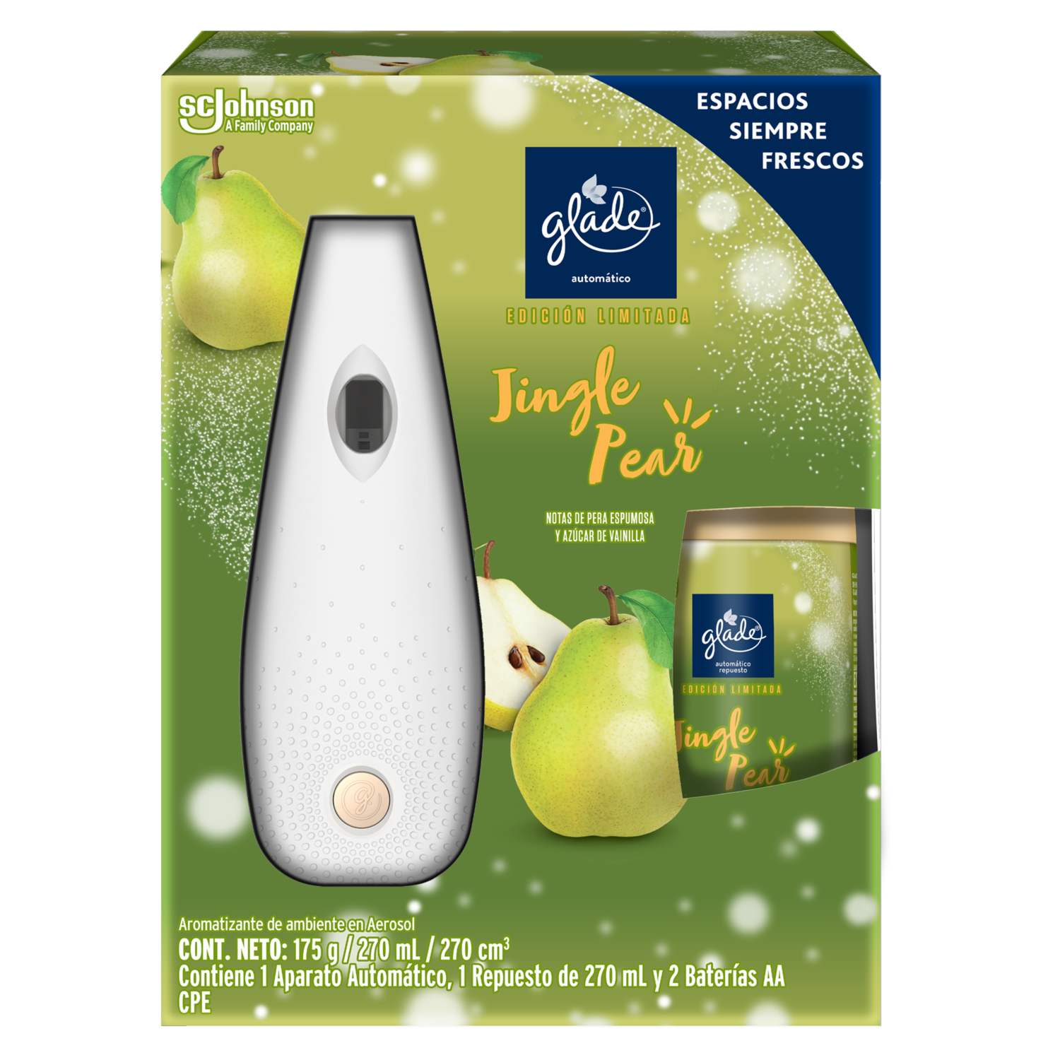 Aromatizante En Automático Aroma A Pera GLADE 175 G