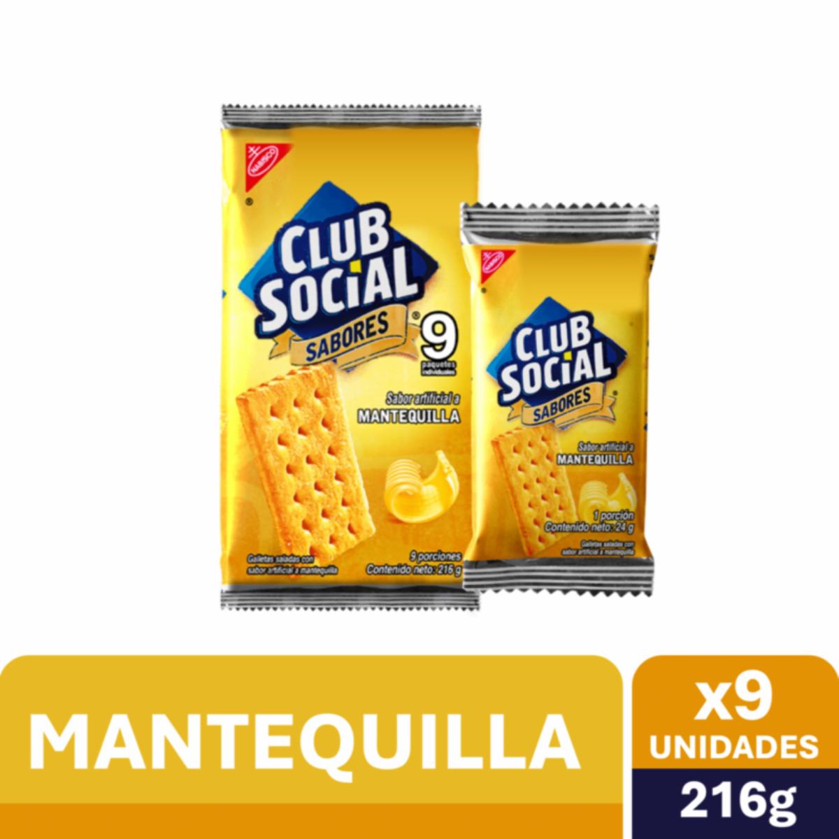 Galletas De Mantequilla CLUB SOCIAL 216 G