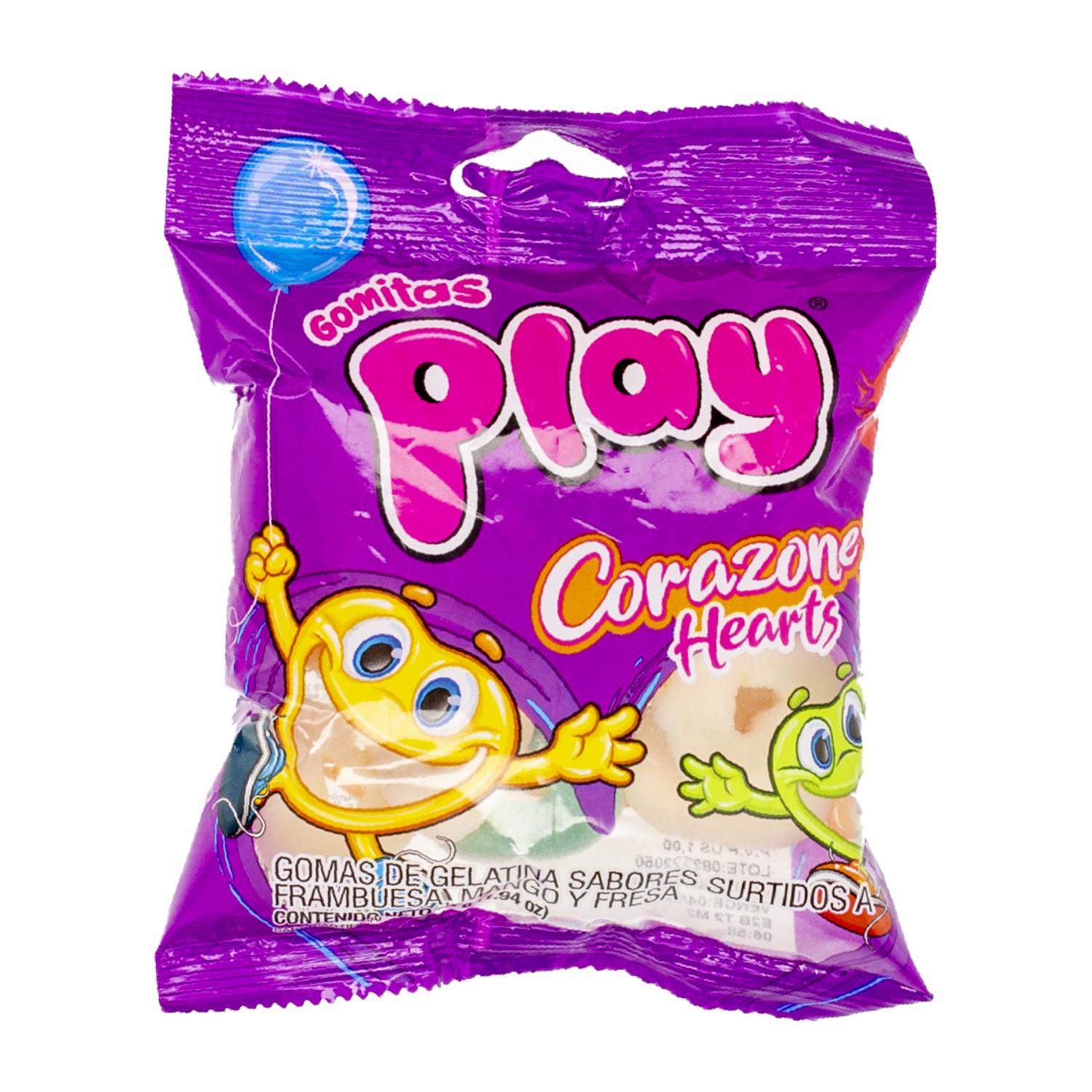 Gomas En Forma De Corazones Surtidos PLAY 55 G
