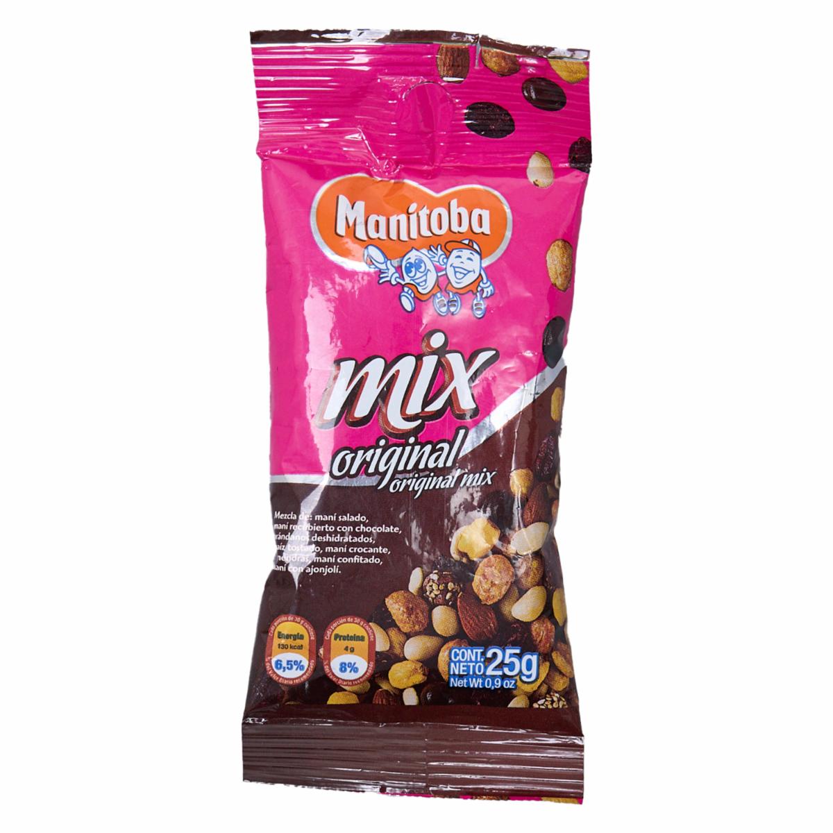 Mix Original Frutos Secos Y Deshidratados MANITOBA 25 G