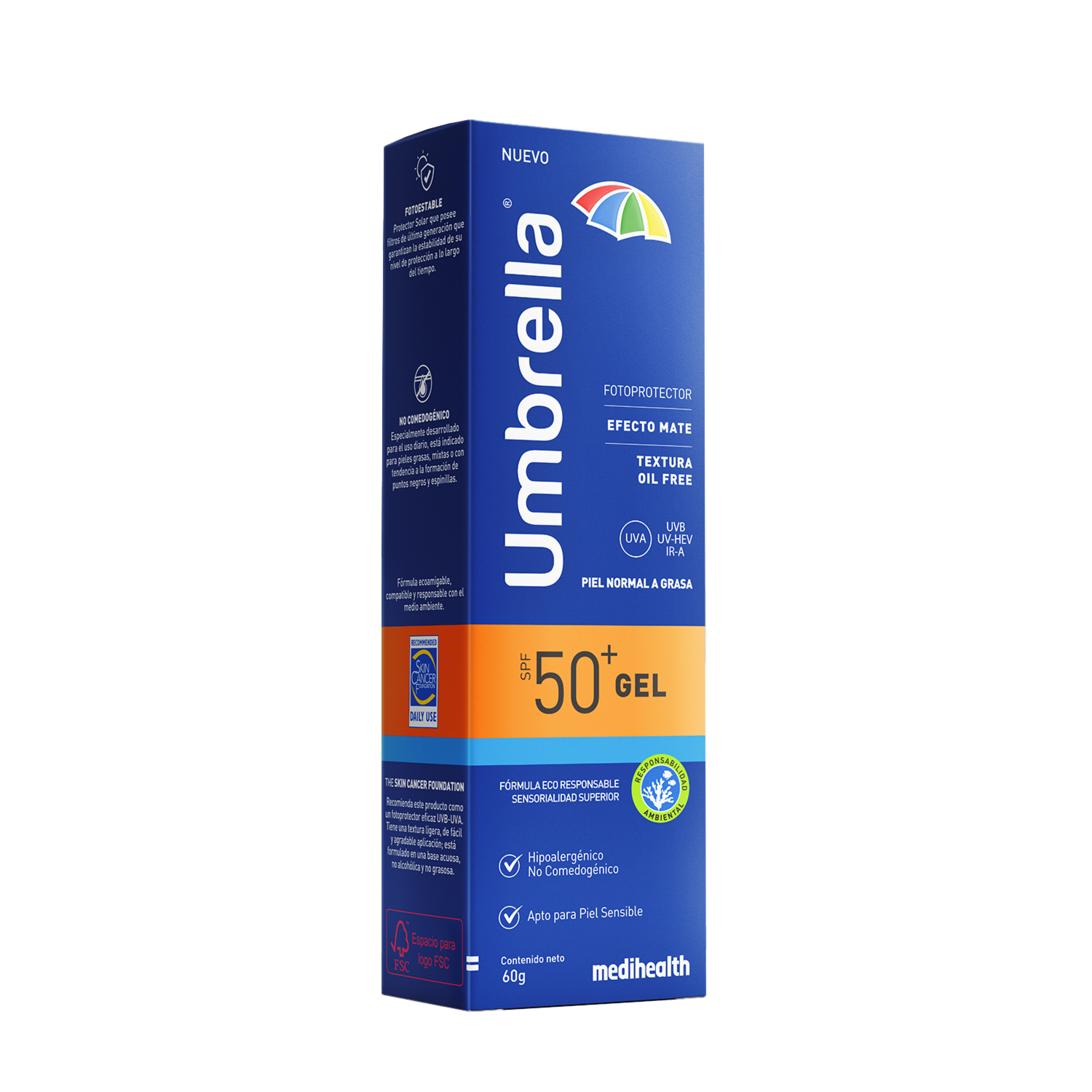 Protector Solar En Gel Spf 50+ UMBRELLA 60 G