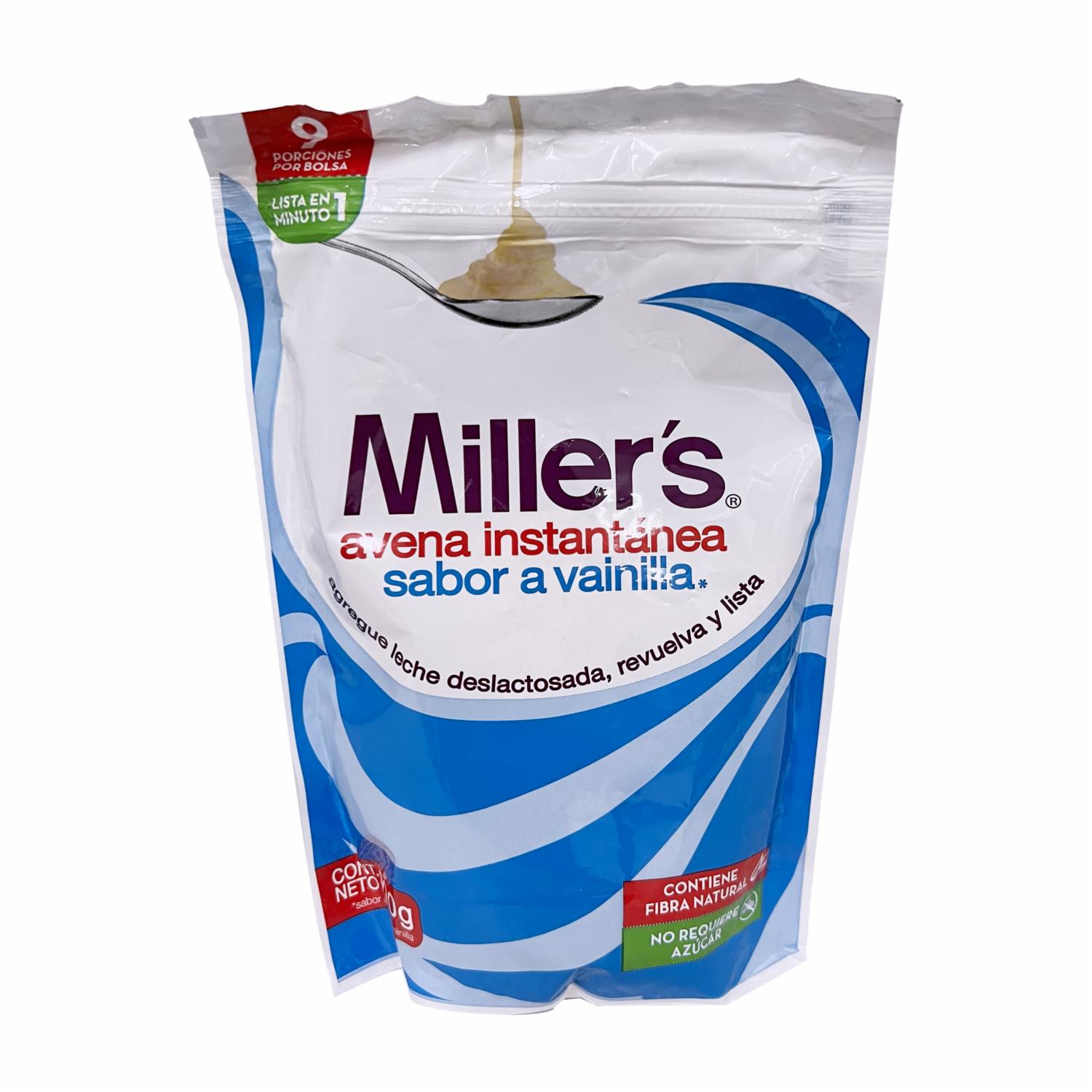 Avena Instantánea Sabor A Vainilla MILLER’S 300 G