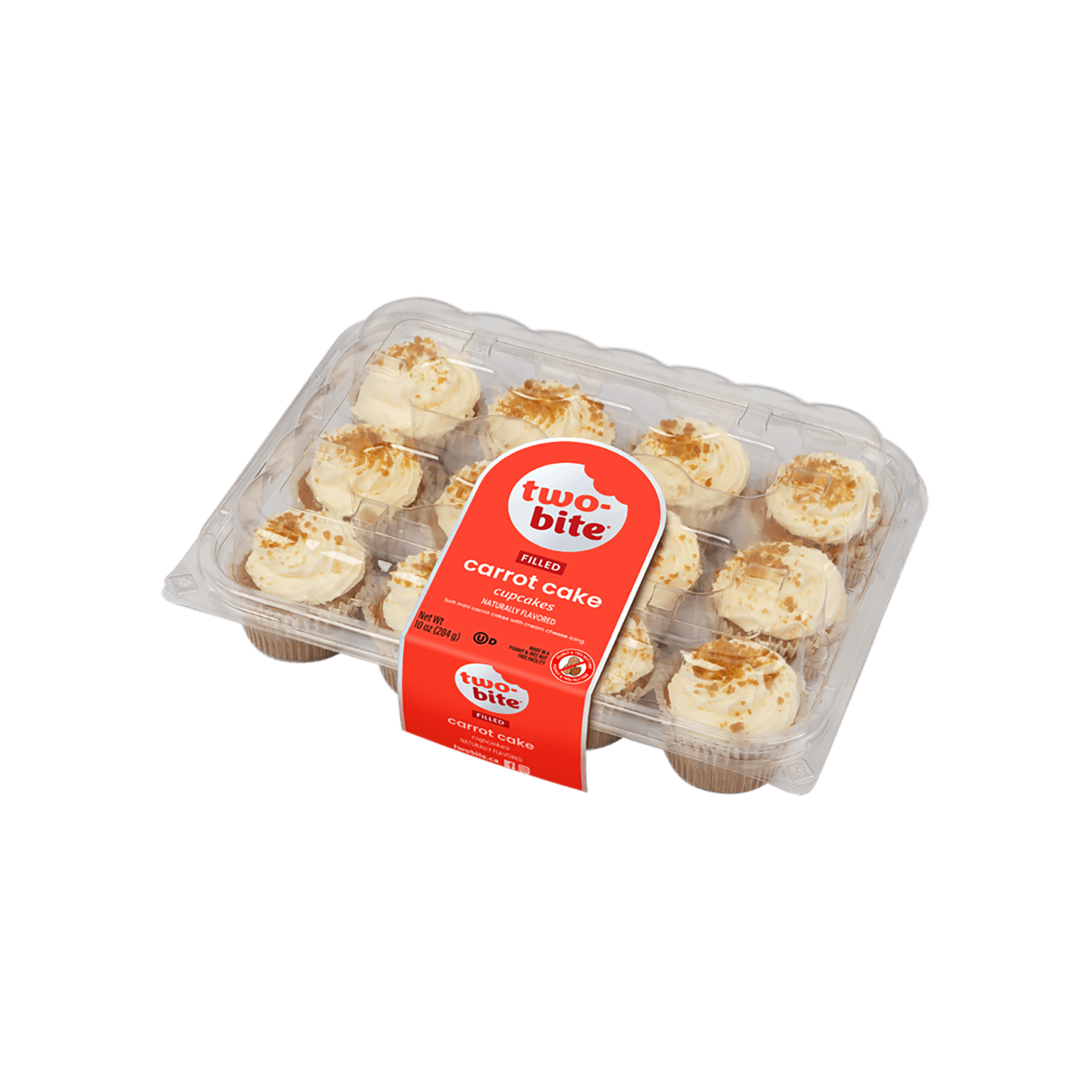 Cake De Zanahoria Relleno De Queso Crema TWO-BITE 284 G