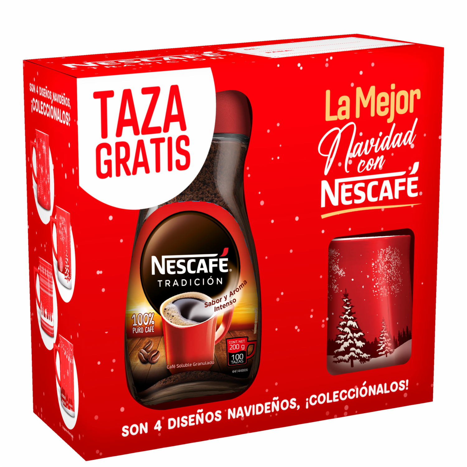 Pack De Café Soluble Granulado + Jarro Navideño NESCAFÉ 200 G