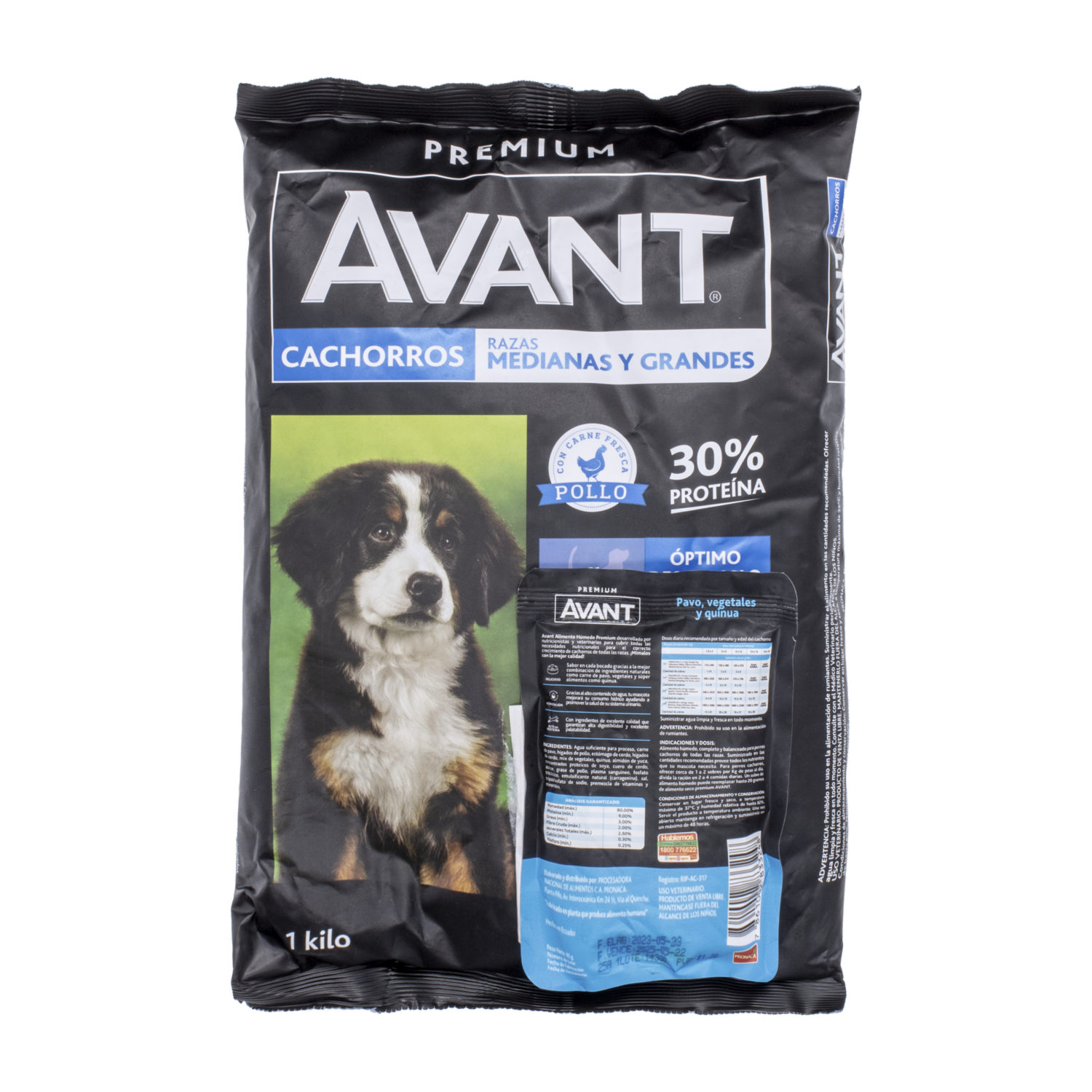 Alimento Para Perros Cachorros Medianos Y Grandes AVANT 1000 G