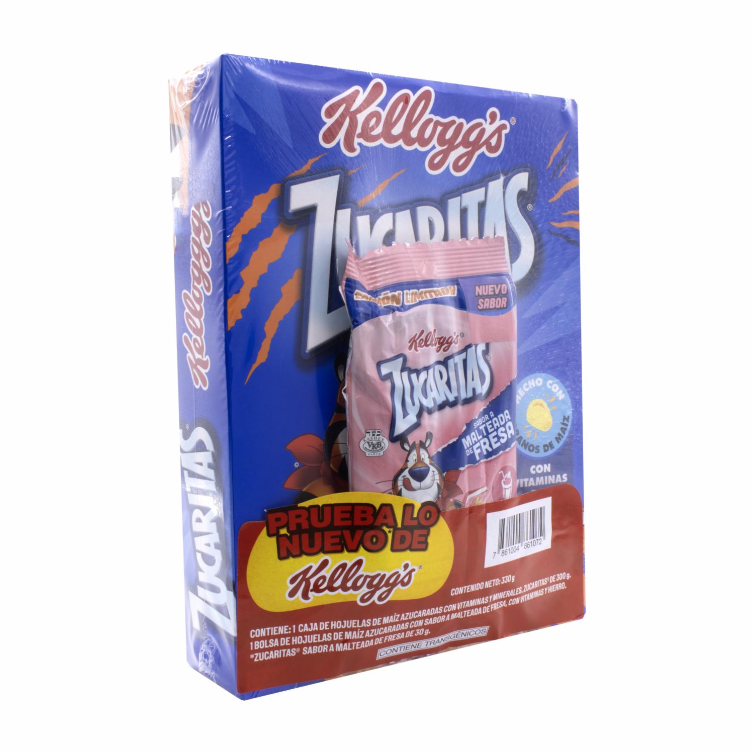Cereal Kelloggs Zucaritas+Zucaritas Malteada Fresa ZUCARITAS 330 G