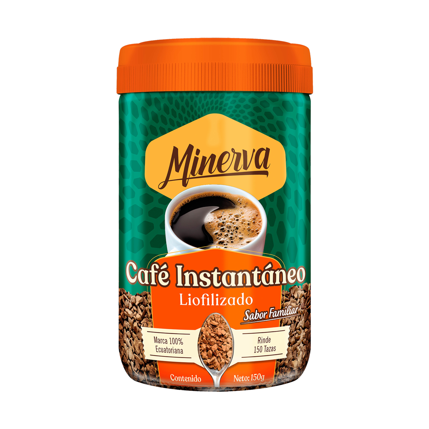 Café Instantáneo Liofilizado MINERVA 150 G