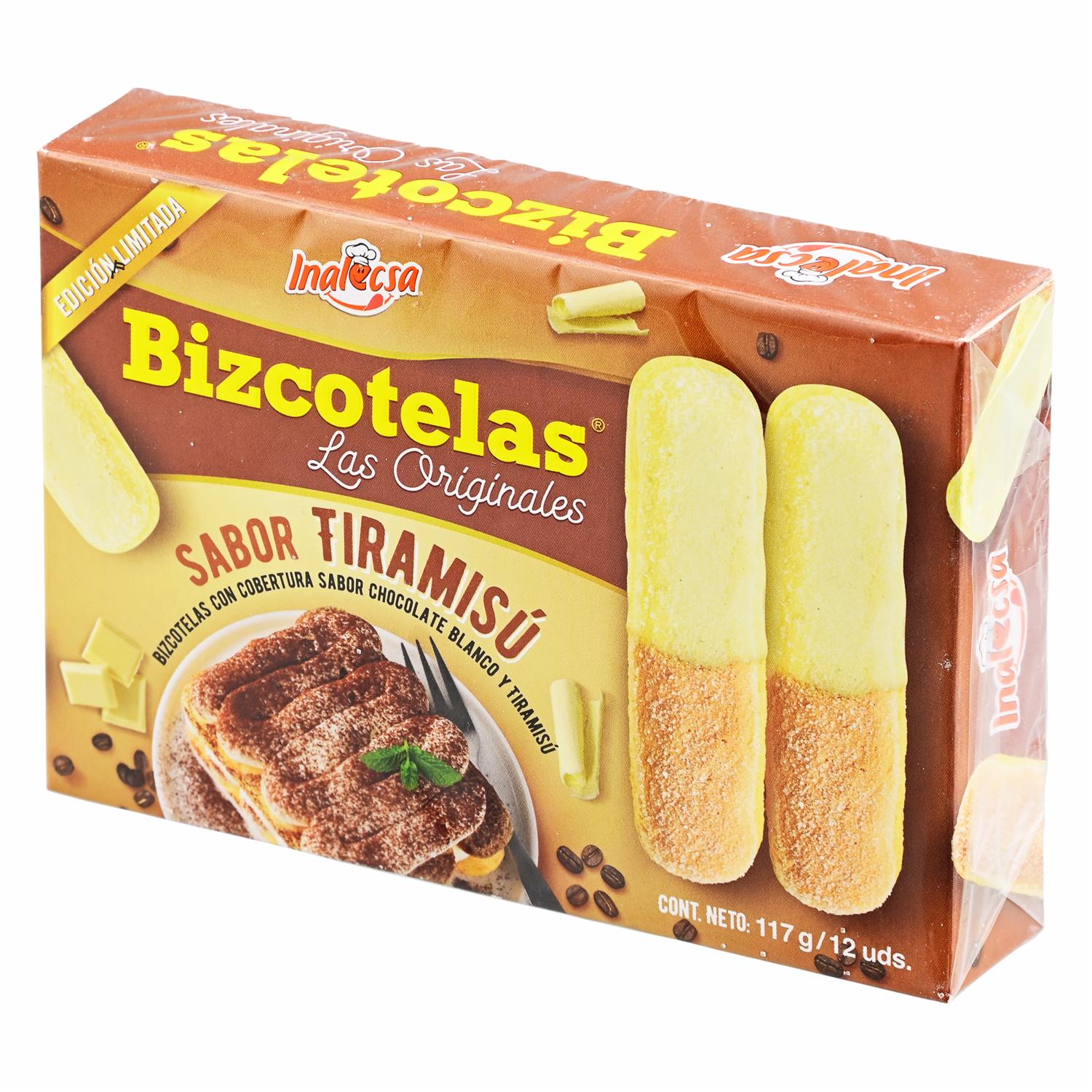 Bizcotelas Sabor A Tiramisú INALECSA 117 G