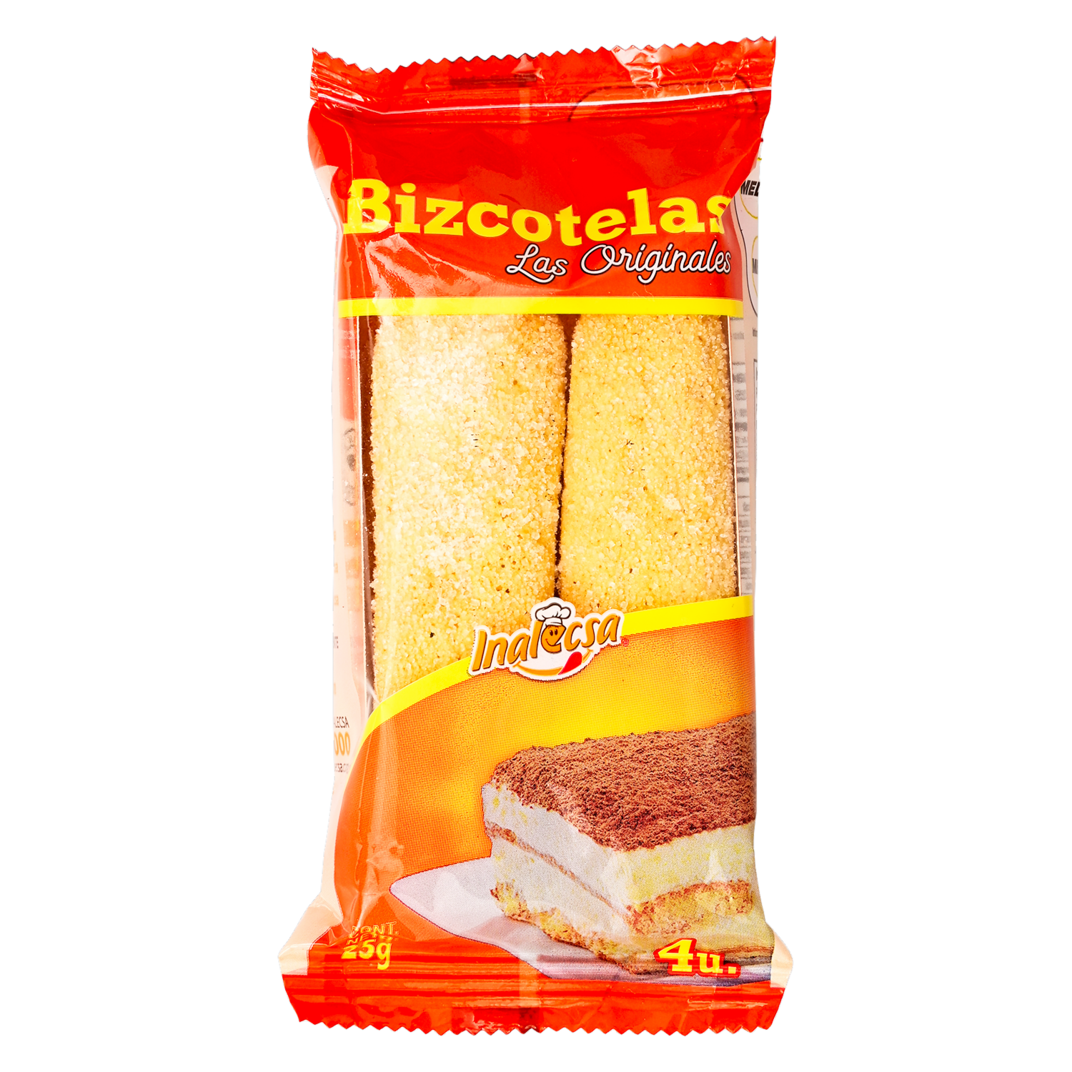 Bizcotelas Sabor Vainilla Las Originales INACAKE! X 4 Uds