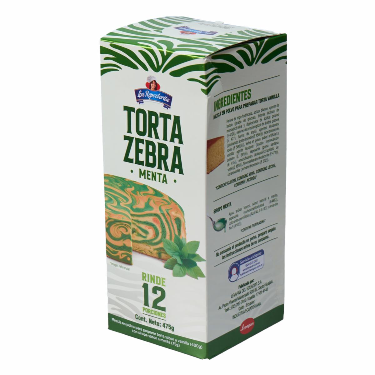 Torta Zebra De Menta Premezcla LA RESPOSTERITA 475  G