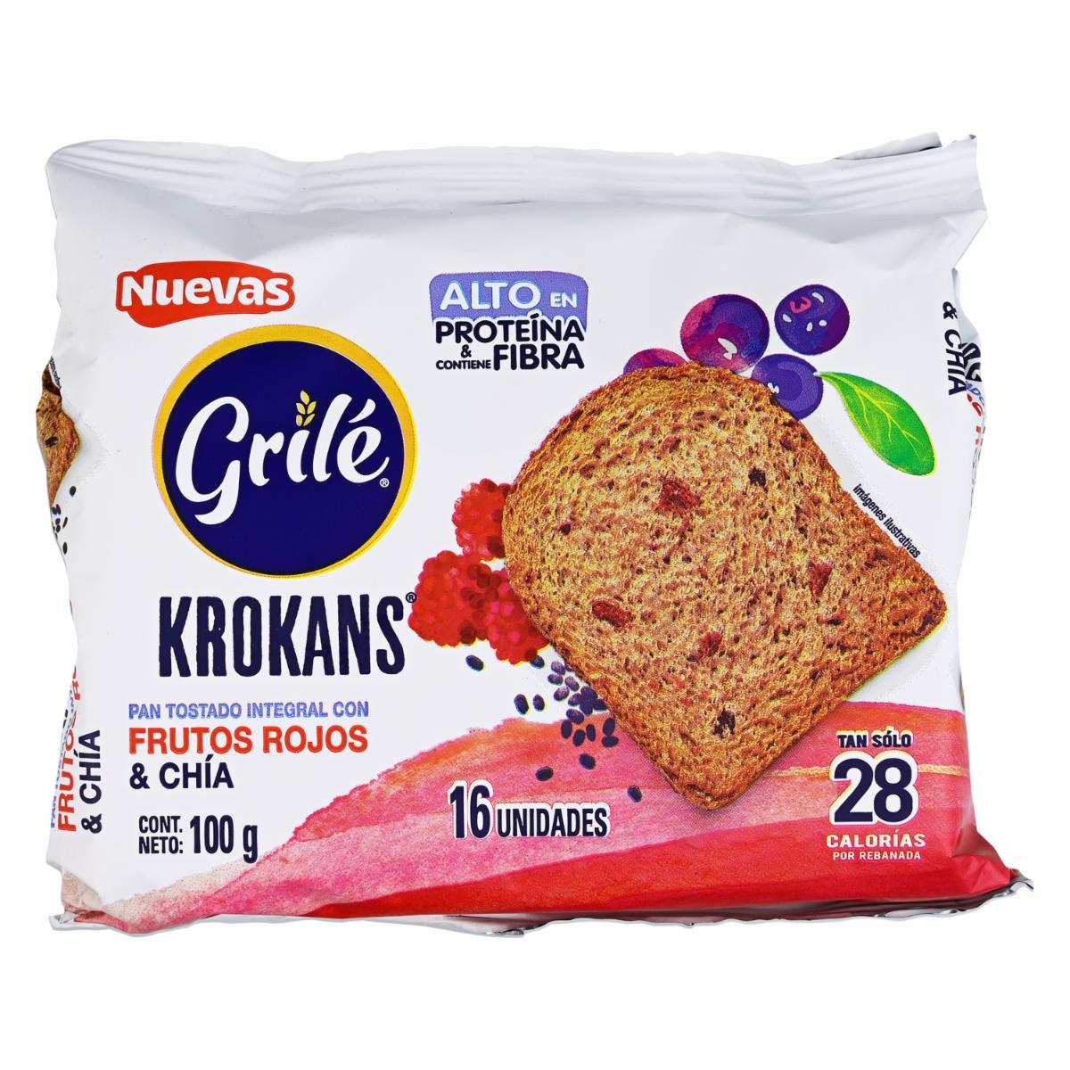 Tostadas Frutos Rojos Y Chia GRILÉ 100 G