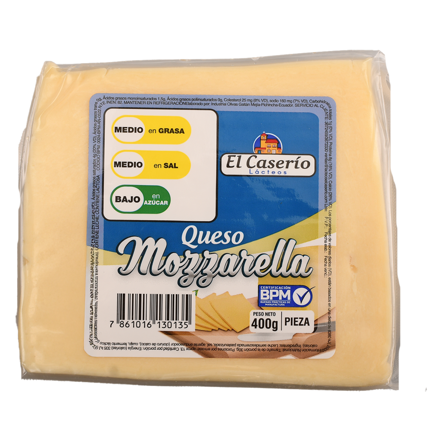 Queso Fior Di Latte EL CASERÍO 250 G