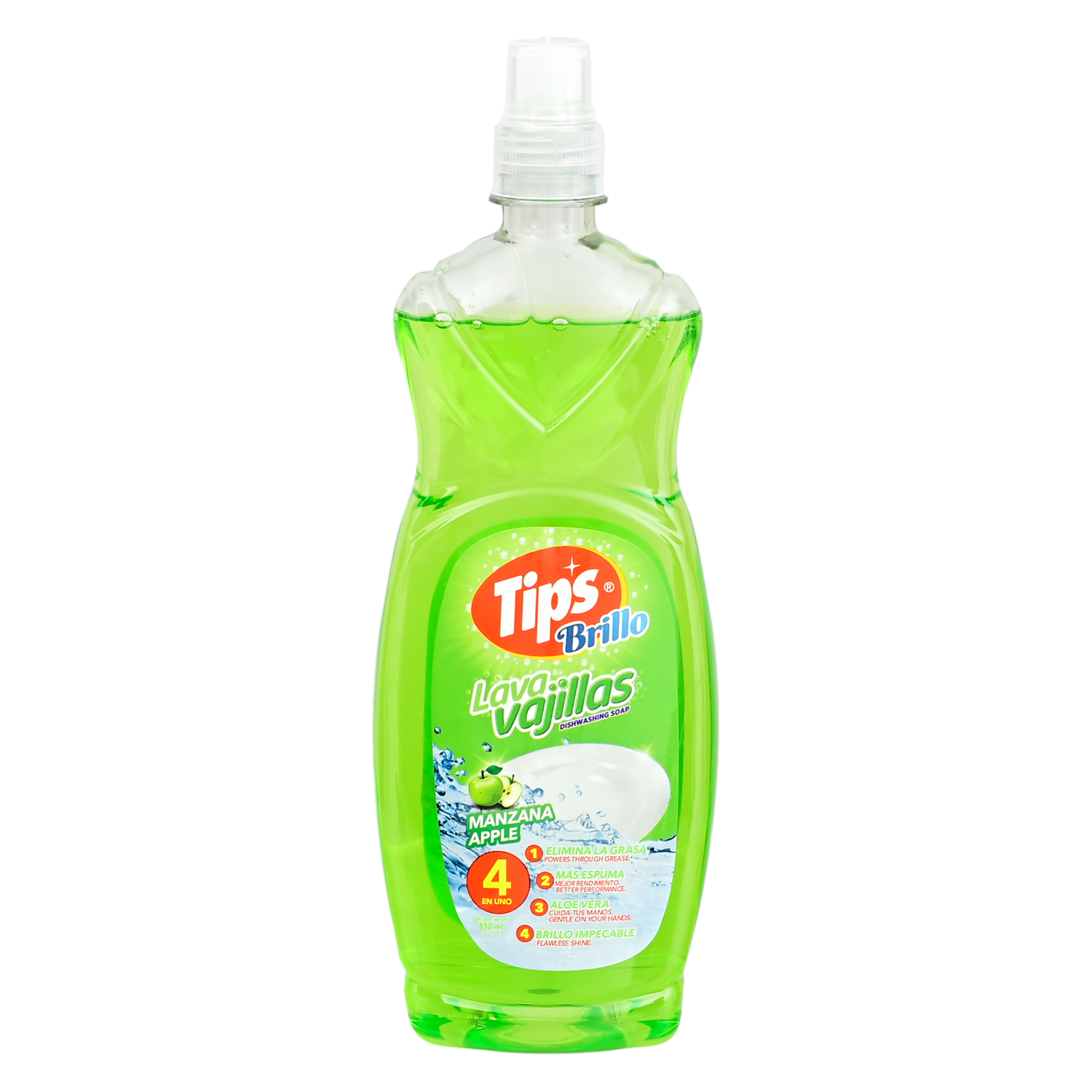 Lavavajillas Liquido Manzana Líquido TIPS 650 Ml