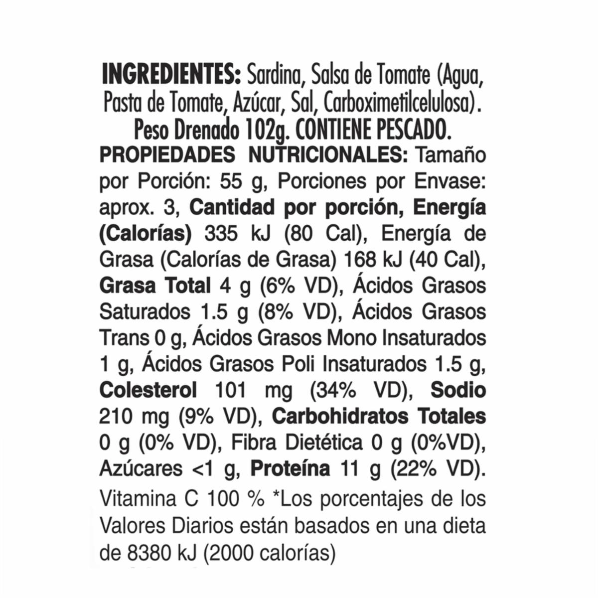 Sardinas En Salsa De Tomate SUPERMAXI 156 G - Imagen 3