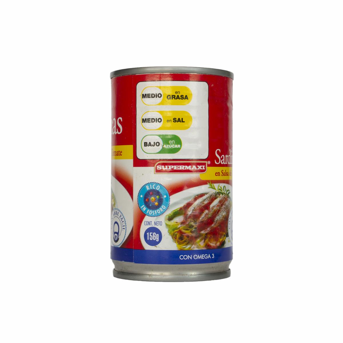 Sardinas En Salsa De Tomate SUPERMAXI 156 G - Imagen 4