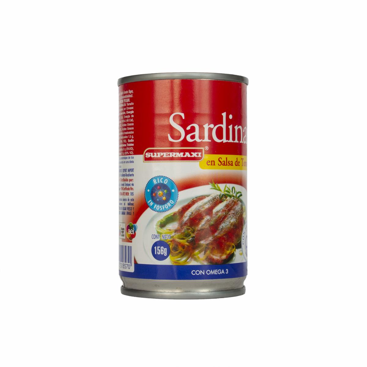 Sardinas En Salsa De Tomate SUPERMAXI 156 G - Imagen 7