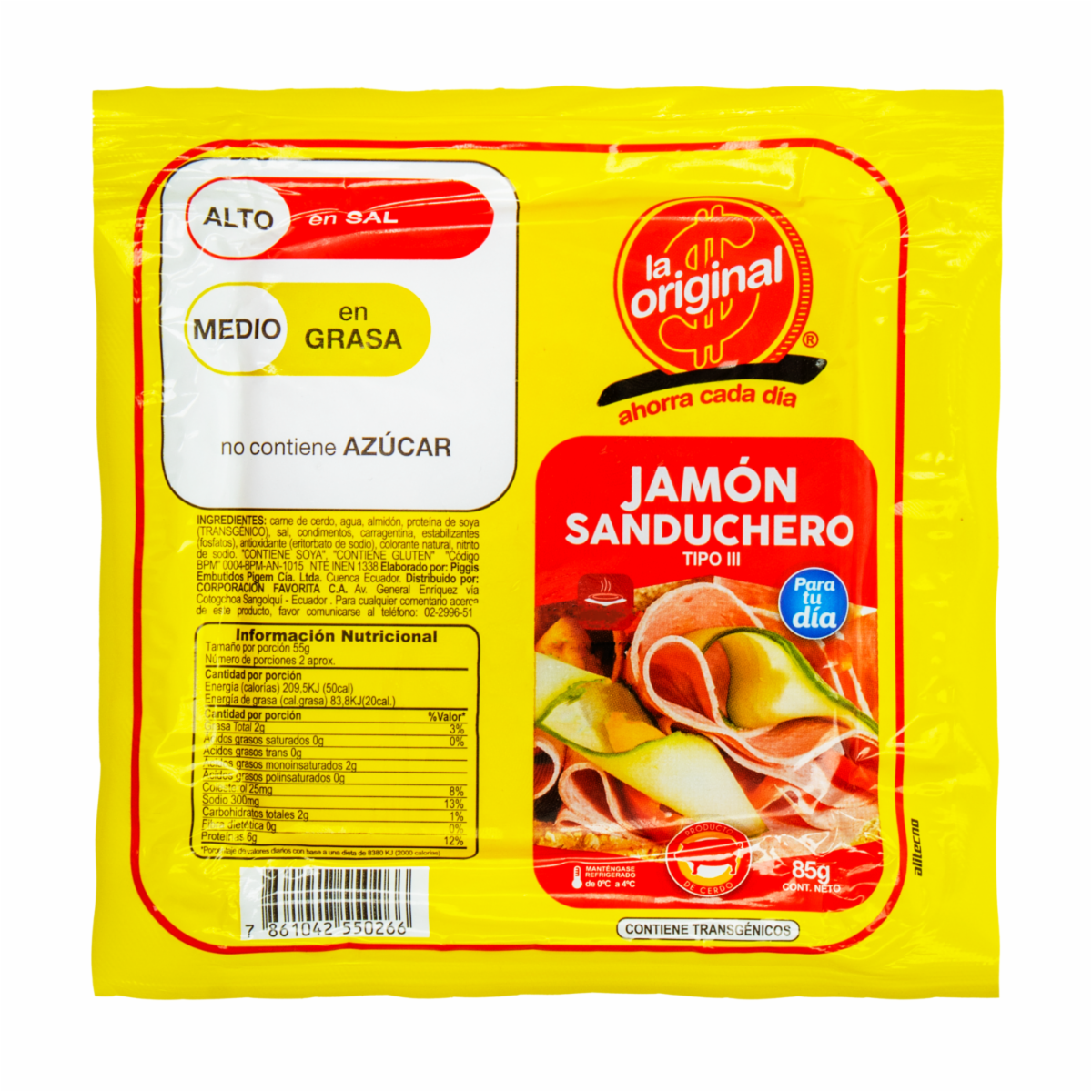 Jamón Sanduchero Tipo III LA ORIGINAL 85 G