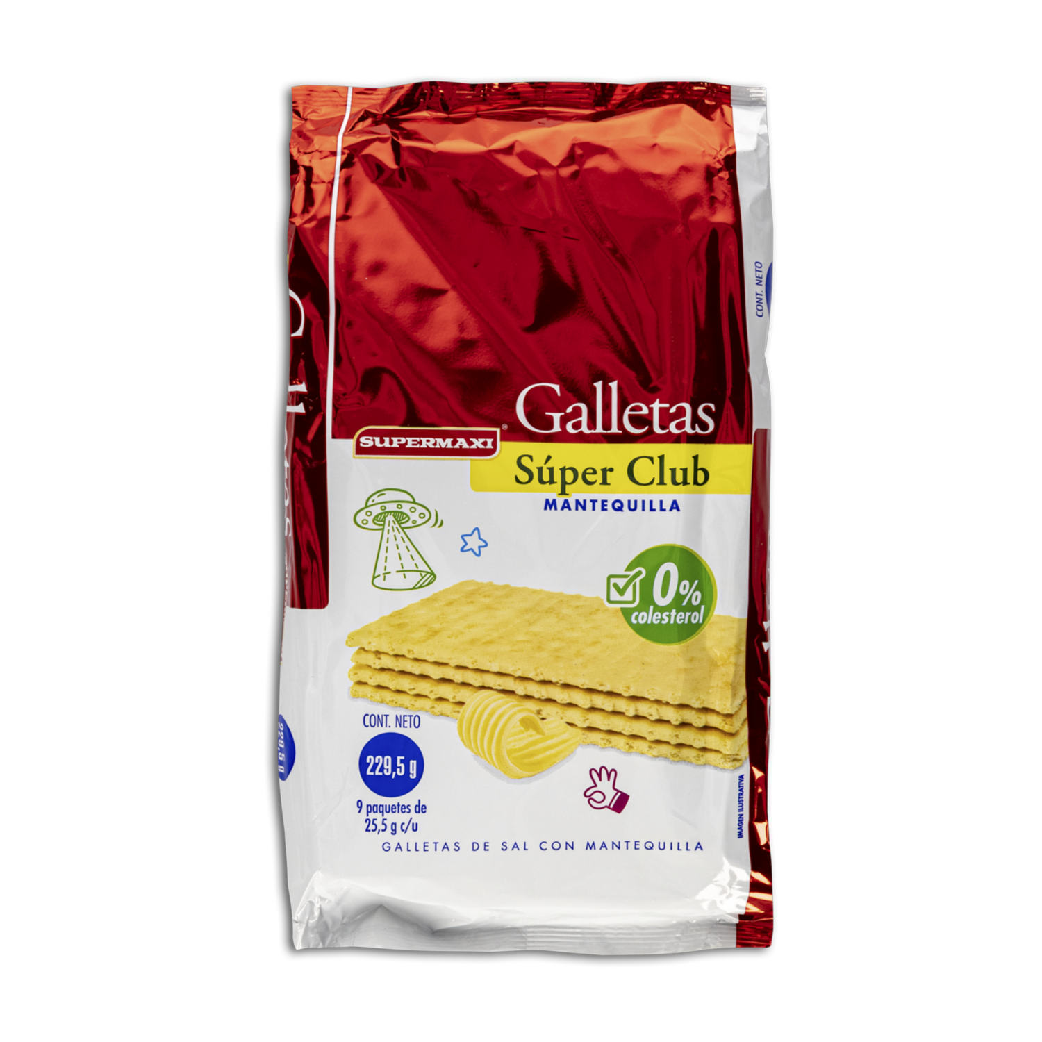 Galletas De Sal Con Mantequilla SUPERMAXI 229.50 G