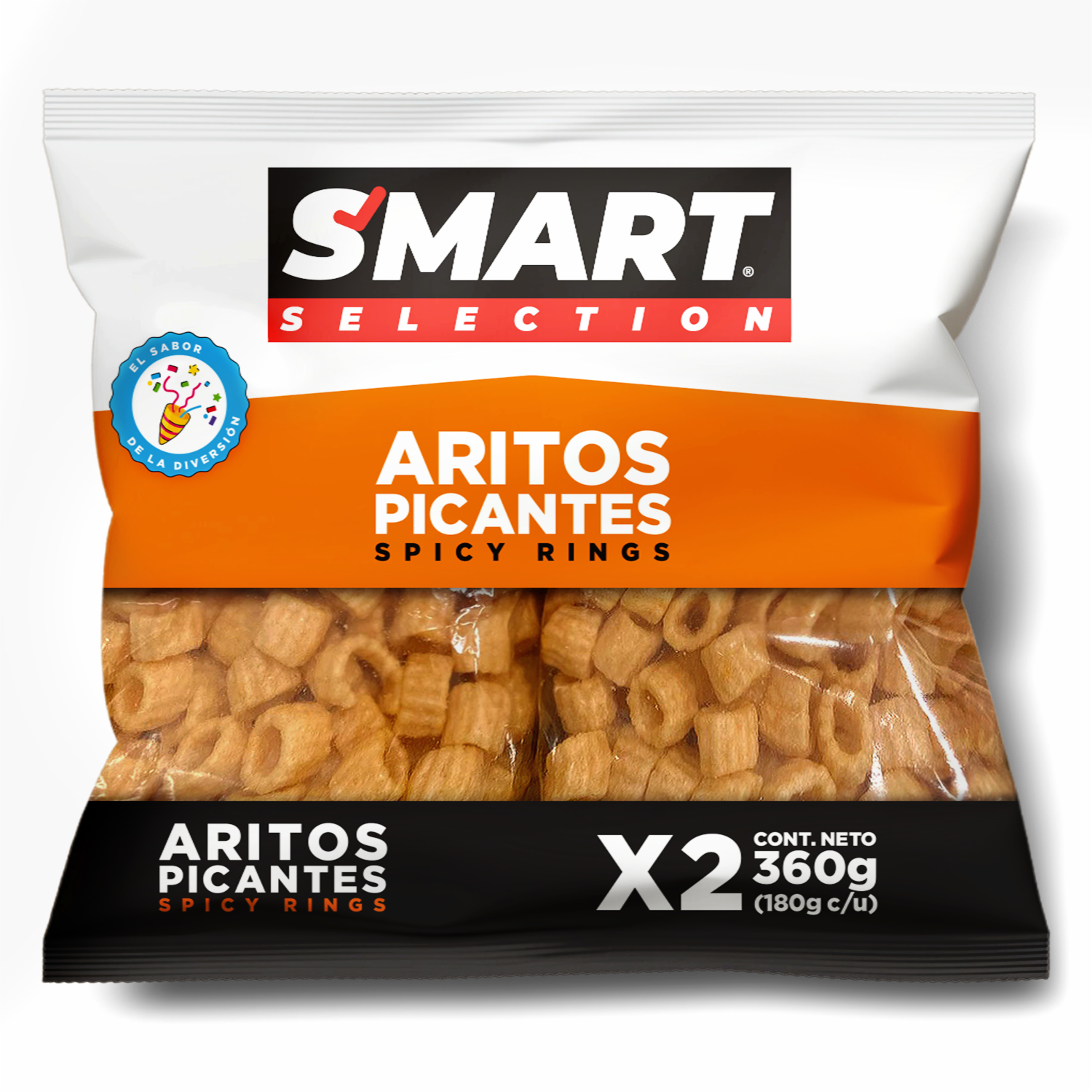 Aritos De Trigo Picantes SMART SELECTION 2 X 180 G